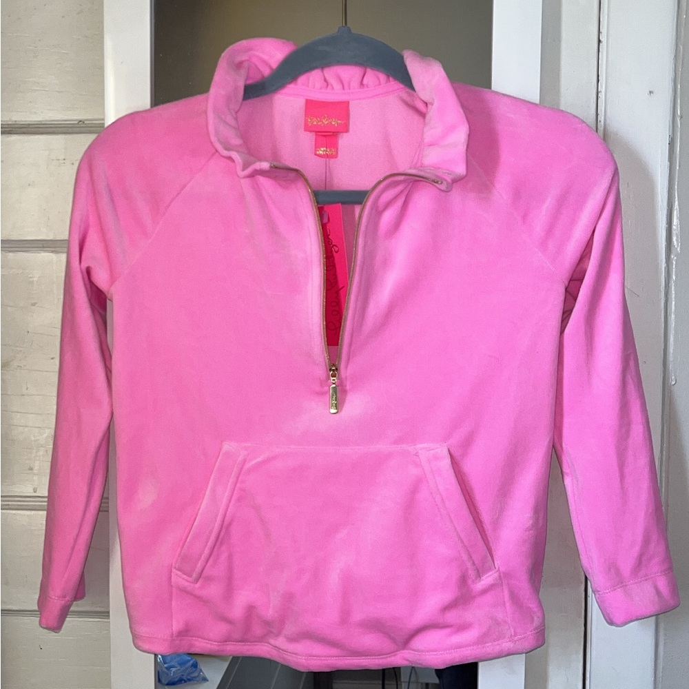 Little Girls Velour Skipper Popover